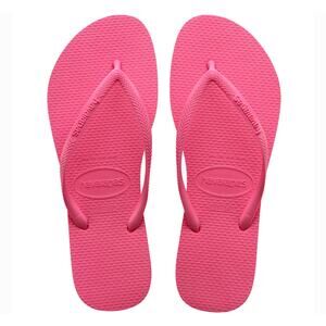 NEW Havaianas 11 12 41 42 Slim Flip Flop Sandal Hot Cyber Pink Rubber Thong Pool